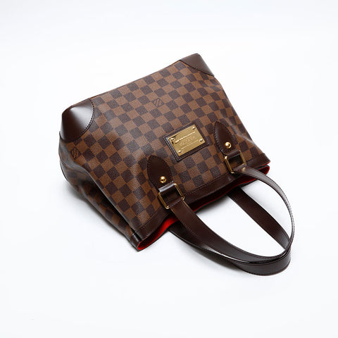 LOUIS VUITTON 2008 Damier Hampstead PM Handbag Brown WS20074