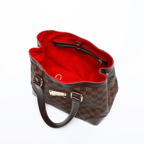 LOUIS VUITTON 2008 Damier Hampstead PM Handbag Brown WS20074
