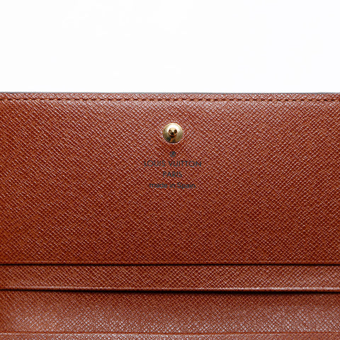 LOUIS VUITTON 2006 Monogram Portefeuille Tresor Bifold Wallet Brown WS20076