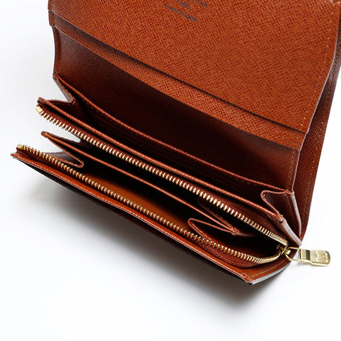 LOUIS VUITTON 2006 Monogram Portefeuille Tresor Bifold Wallet Brown WS20076
