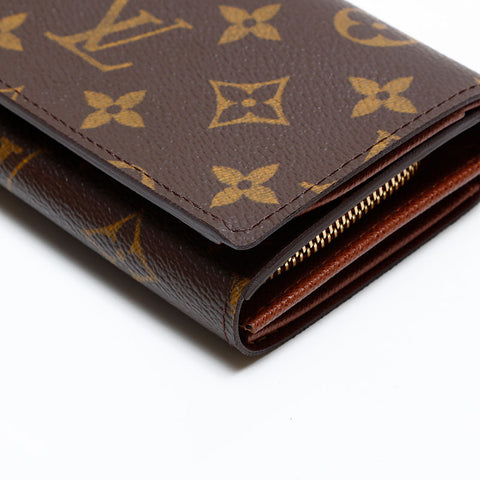 ルイ・ヴィトン LOUIS VUITTON 2006年製 モノグラム ポルトフォイユ トレゾール 二つ折り財布 ブラウン WS20076