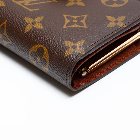 ルイ・ヴィトン LOUIS VUITTON 2005年製 モノグラム ポルトモネ ビエ ヴィエノワ 二つ折り財布 ブラウン WS20078