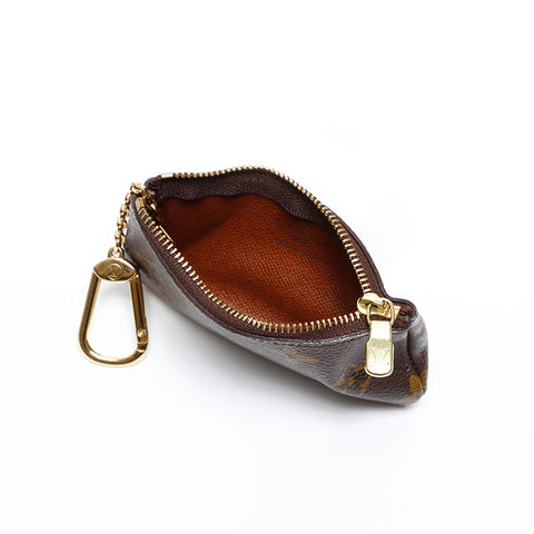 LOUIS VUITTON 2003 Monogram Pochette Cle Coin case Brown WS20079