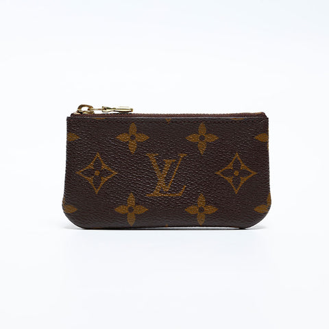 LOUIS VUITTON 2003 Monogram Pochette Cle Coin case Brown WS20079