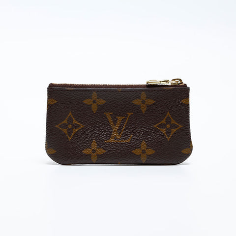 LOUIS VUITTON 2003 Monogram Pochette Cle Coin case Brown WS20079