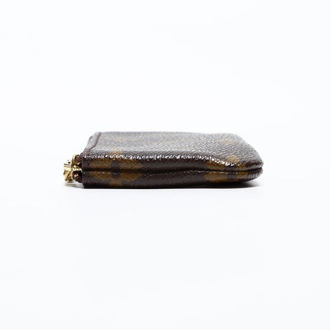 LOUIS VUITTON 2003 Monogram Pochette Cle Coin case Brown WS20079