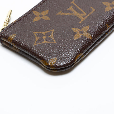 LOUIS VUITTON 2003 Monogram Pochette Cle Coin case Brown WS20079