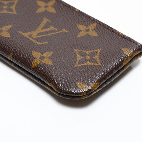 LOUIS VUITTON 2003 Monogram Pochette Cle Coin case Brown WS20079