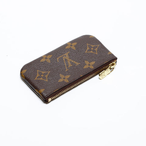 LOUIS VUITTON 2003 Monogram Pochette Cle Coin case Brown WS20079
