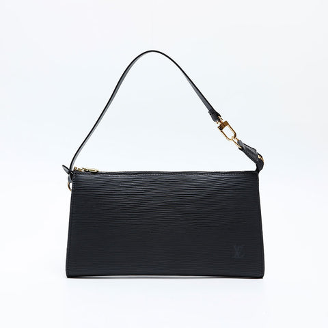 ルイ・ヴィトン LOUIS VUITTON 2002年製 エピ ポシェット アクセソワール ハンドバッグ ブラック WS20082