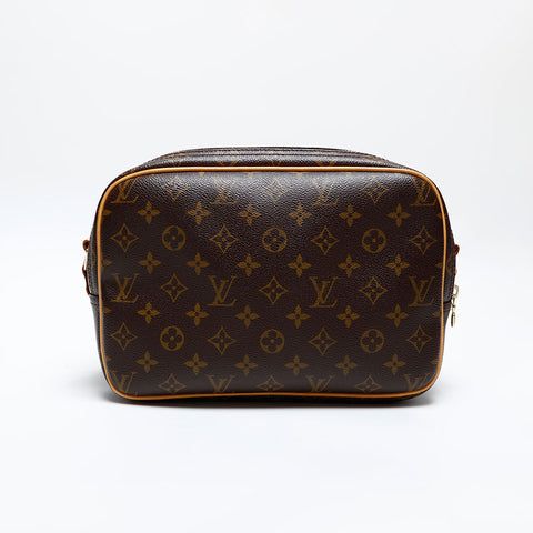 LOUIS VUITTON 2005 Monogram Reporter PM Shoulder Bag Brown WS20083