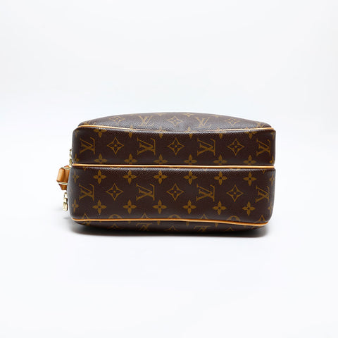 LOUIS VUITTON 2005 Monogram Reporter PM Shoulder Bag Brown WS20083