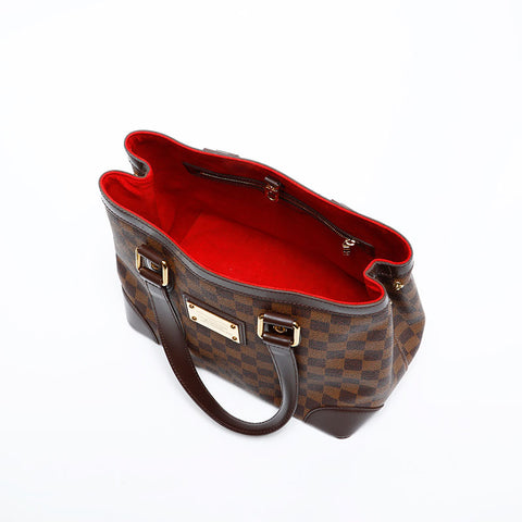 LOUIS VUITTON 2009 Damier Hampstead PM Handbag Brown WS20085