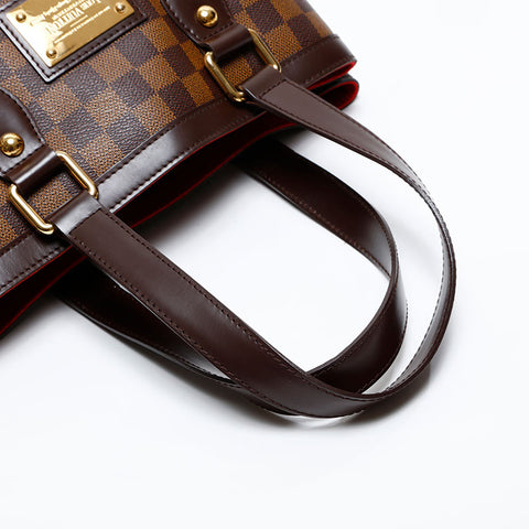 LOUIS VUITTON 2009 Damier Hampstead PM Handbag Brown WS20085