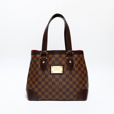 LOUIS VUITTON 2009 Damier Hampstead PM Handbag Brown WS20085