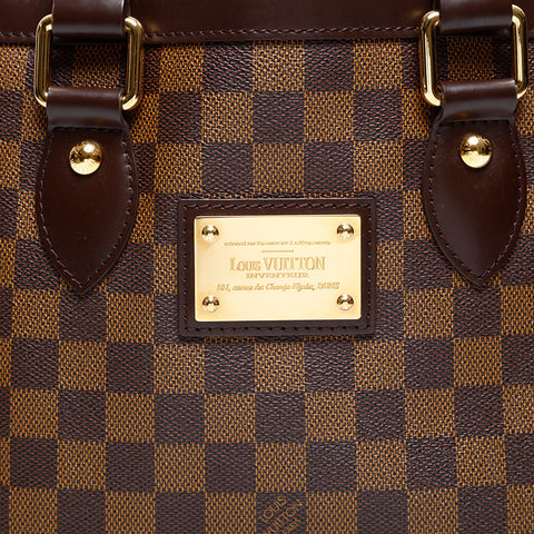 LOUIS VUITTON 2009 Damier Hampstead PM Handbag Brown WS20085