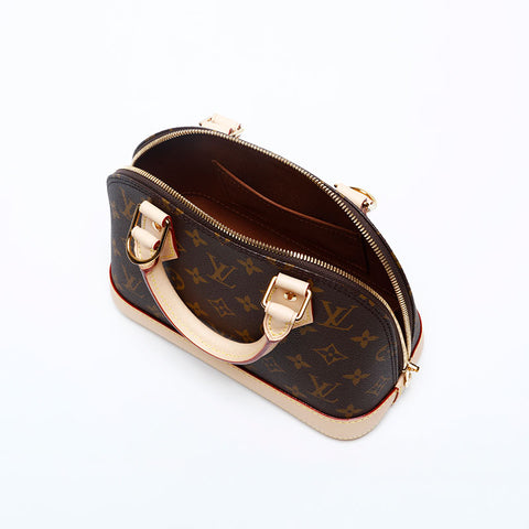 ルイ・ヴィトン LOUIS VUITTON モノグラム アルマ BB ハンドバッグ ブラウン WS20087