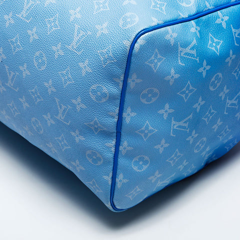 LOUIS VUITTON 2020 Monogram Cloud Keepall Bandouliere 50 Boston bag blue WS20089