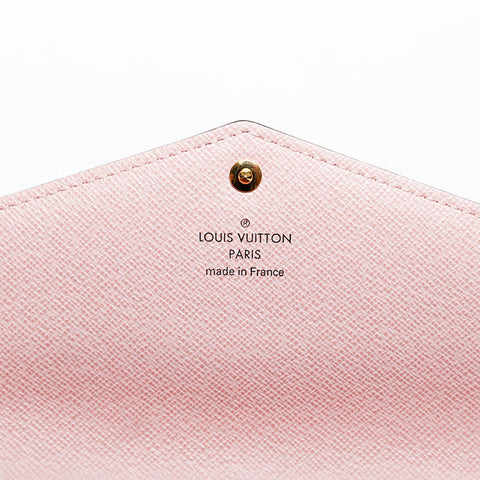 ルイ・ヴィトン LOUIS VUITTON モノグラム ローズ バレリーヌ ポルトフォイユ・サラ 長財布 ブラウン WS20091