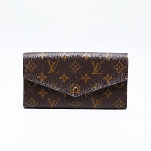 ルイ・ヴィトン LOUIS VUITTON モノグラム ローズ バレリーヌ ポルトフォイユ・サラ 長財布 ブラウン WS20091