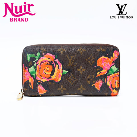 LOUIS VUITTON 2019 Monogram Rose Zippy Purse Brown WS20092