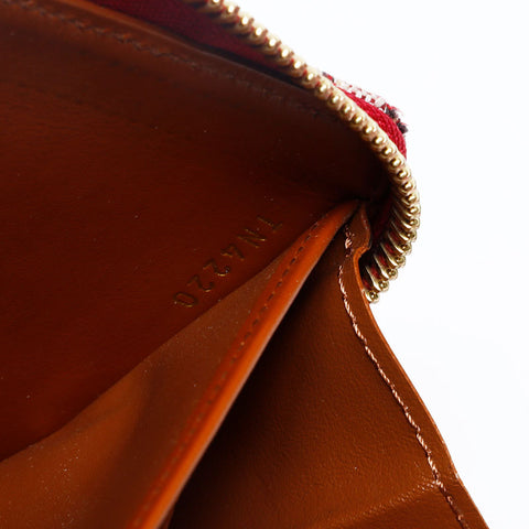 LOUIS VUITTON 2020 Monogram 1854 Jacquard Zippy Purse Red WS20093