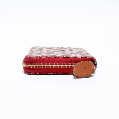 LOUIS VUITTON 2020 Monogram 1854 Jacquard Zippy Purse Red WS20093