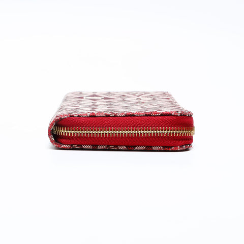 LOUIS VUITTON 2020 Monogram 1854 Jacquard Zippy Purse Red WS20093
