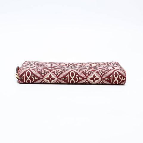 LOUIS VUITTON 2020 Monogram 1854 Jacquard Zippy Purse Red WS20093