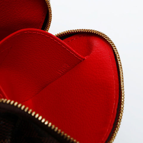 極美品 ルイ・ヴィトン LOUIS VUITTON 2014年製 ダミエ ポシェット コスメティックPM ポーチ ブラウン WS20098