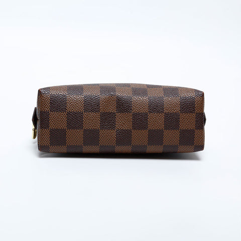 LOUIS VUITTON 2014 Damier Pochette Cosmetic PM Pouch Brown WS20098