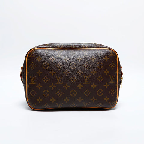 LOUIS VUITTON 2003 Monogram Reporter PM Shoulder Bag Brown WS20100