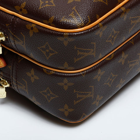 LOUIS VUITTON 2003 Monogram Reporter PM Shoulder Bag Brown WS20100