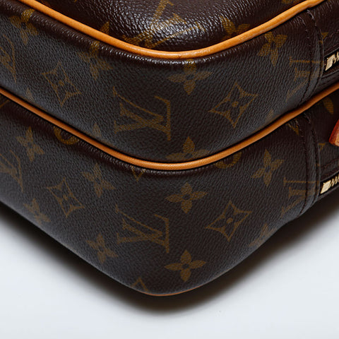 LOUIS VUITTON 2003 Monogram Reporter PM Shoulder Bag Brown WS20100