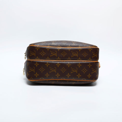 LOUIS VUITTON 2003 Monogram Reporter PM Shoulder Bag Brown WS20100