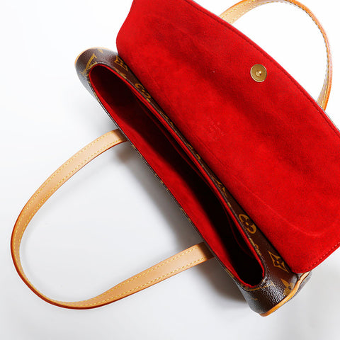 極美品 ルイ・ヴィトン LOUIS VUITTON 2007年製 モノグラム ソナチネ ハンドバッグ ブラウン WS20101