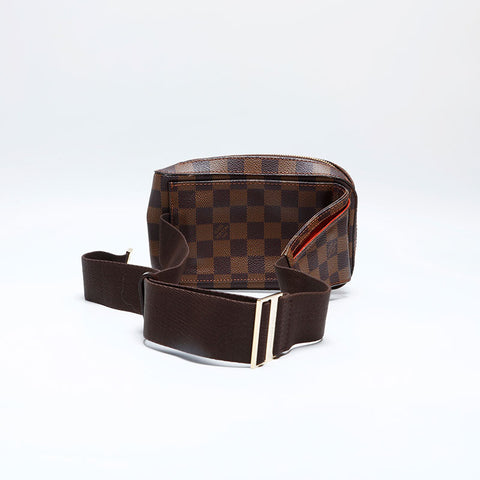 極美品 ルイ・ヴィトン LOUIS VUITTON 2001年製 ダミエ ジェロニモス ウエストバッグ ブラウン WS20102