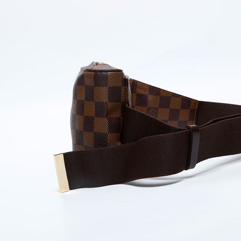 極美品 ルイ・ヴィトン LOUIS VUITTON 2001年製 ダミエ ジェロニモス ウエストバッグ ブラウン WS20102