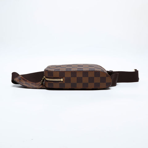 極美品 ルイ・ヴィトン LOUIS VUITTON 2001年製 ダミエ ジェロニモス ウエストバッグ ブラウン WS20102