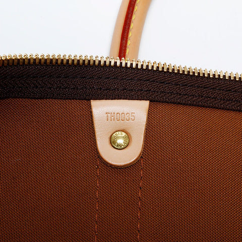 LOUIS VUITTON 2005 Monogram Keepall 55 Boston bag Brown WS20107