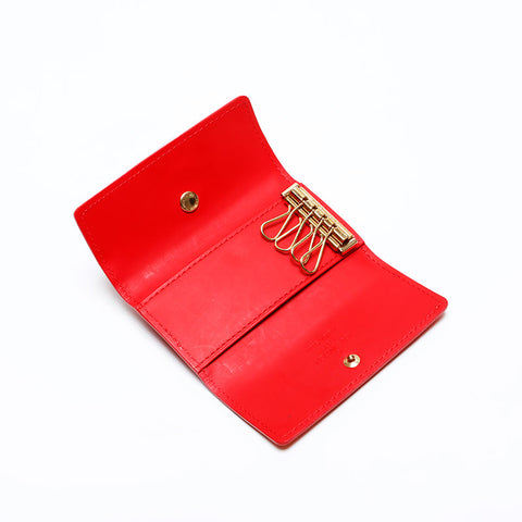 LOUIS VUITTON 2005 Monogram Vernis Multicles4 Key holder  Red WS20109