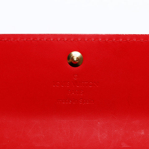LOUIS VUITTON 2005 Monogram Vernis Multicles4 Key holder  Red WS20109