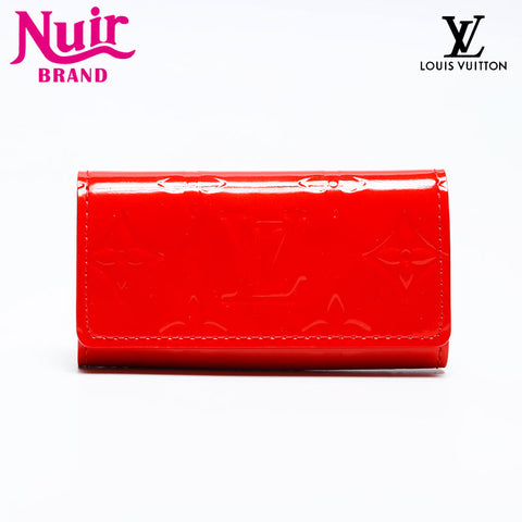 LOUIS VUITTON 2005 Monogram Vernis Multicles4 Key holder  Red WS20109