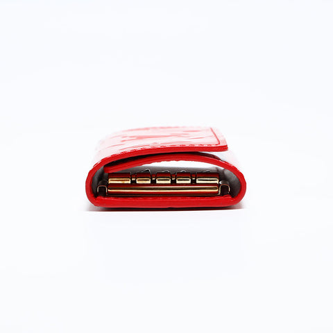 LOUIS VUITTON 2005 Monogram Vernis Multicles4 Key holder  Red WS20109