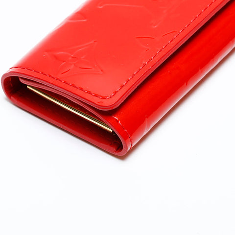 LOUIS VUITTON 2005 Monogram Vernis Multicles4 Key holder  Red WS20109