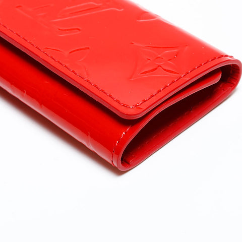 LOUIS VUITTON 2005 Monogram Vernis Multicles4 Key holder  Red WS20109