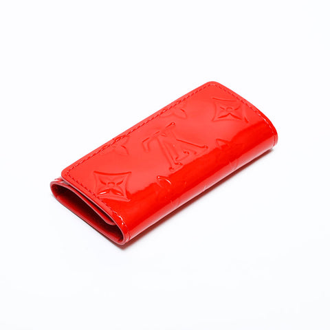 LOUIS VUITTON 2005 Monogram Vernis Multicles4 Key holder  Red WS20109