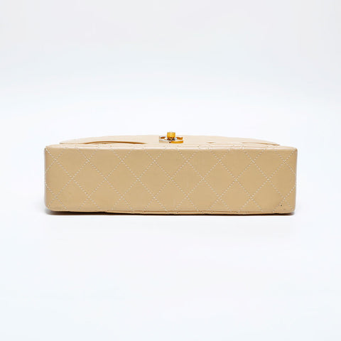 CHANEL No. 2 1993-1994 Paris Limited Edition 25 Matelasse Lambskin Shoulder Bag beige WS20111