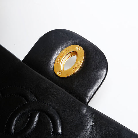 CHANEL No. 3 1994-1999 Lambskin Matelasse Backpack Â· Daypack black WS20113