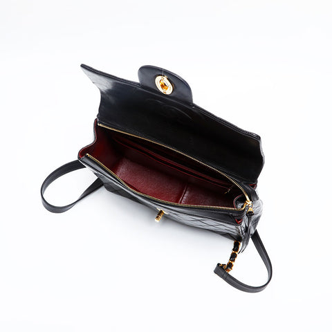 CHANEL No. 3 1994-1999 Lambskin Matelasse Backpack Â· Daypack black WS20113